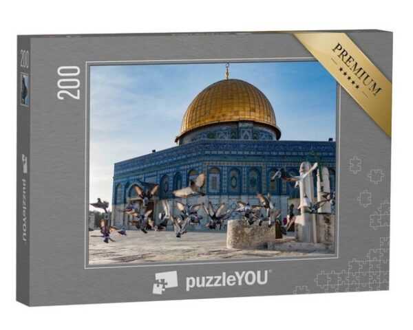 puzzleYOU Puzzle Felsendom: Altstadt von Jerusalem, Israel, 200 Puzzleteile, puzzleYOU-Kollektionen Naher Osten