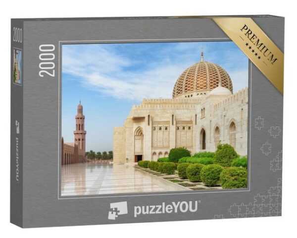 puzzleYOU Puzzle Große Sultan-Qabus-Moschee in Maskat, Oman, 2000 Puzzleteile, puzzleYOU-Kollektionen Naher Osten