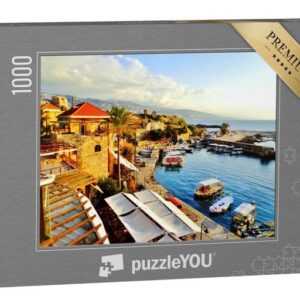 puzzleYOU Puzzle Hafen und Wasserfront in Byblos, Libanon, 1000 Puzzleteile, puzzleYOU-Kollektionen Naher Osten