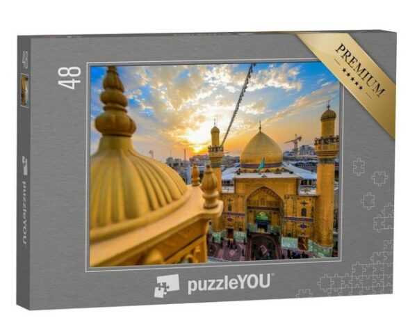 puzzleYOU Puzzle Heiliges Heiligtum des Imam Ali in Nadschaf - Irak, 48 Puzzleteile, puzzleYOU-Kollektionen Naher Osten