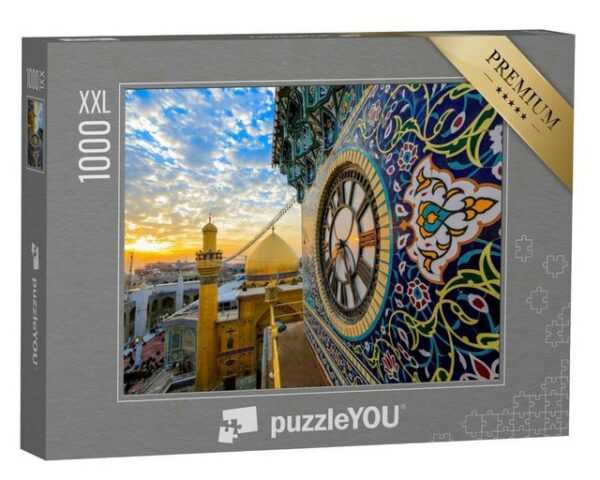 puzzleYOU Puzzle Imam ali Schrein Uhrentor - najaf - iraq, 1000 Puzzleteile, puzzleYOU-Kollektionen Naher Osten