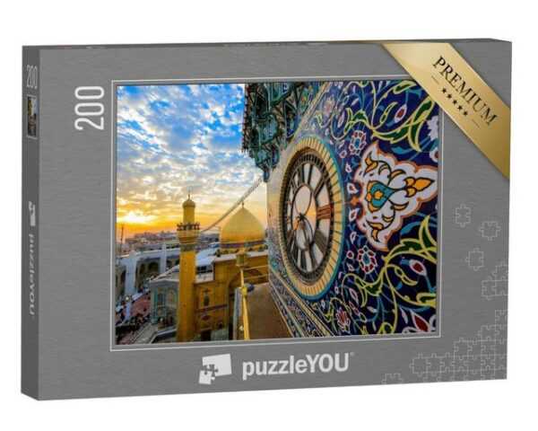 puzzleYOU Puzzle Imam ali Schrein Uhrentor - najaf - iraq, 200 Puzzleteile, puzzleYOU-Kollektionen Naher Osten