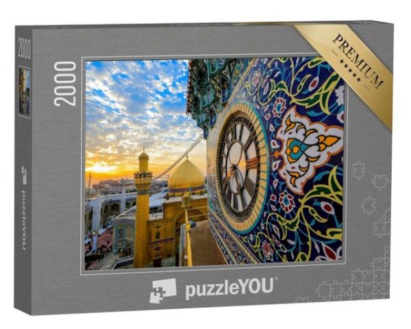 puzzleYOU Puzzle Imam ali Schrein Uhrentor - najaf - iraq, 2000 Puzzleteile, puzzleYOU-Kollektionen Naher Osten