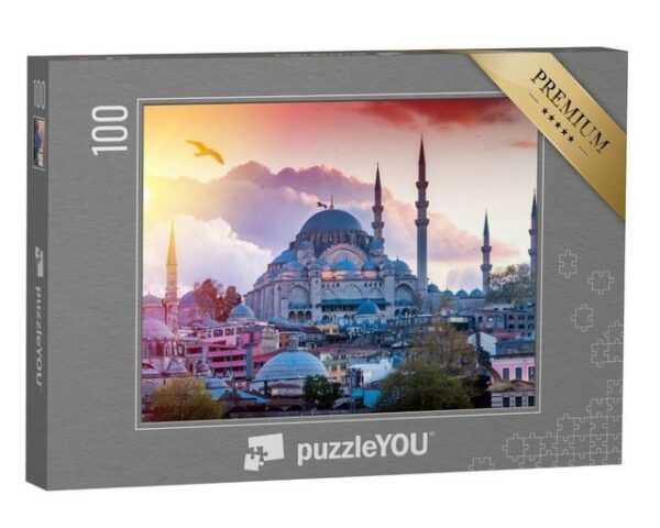 puzzleYOU Puzzle Istanbul, Ansicht der türkischen Hauptstadt, 100 Puzzleteile, puzzleYOU-Kollektionen Türkei, Istanbul, Naher Osten