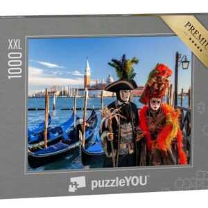 puzzleYOU Puzzle Karneval in Venedig, Italien, 1000 Puzzleteile, puzzleYOU-Kollektionen Venedig