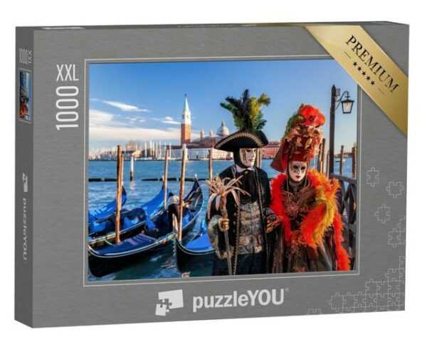 puzzleYOU Puzzle Karneval in Venedig, Italien, 1000 Puzzleteile, puzzleYOU-Kollektionen Venedig