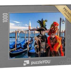 puzzleYOU Puzzle Karneval in Venedig, Italien, 1000 Puzzleteile, puzzleYOU-Kollektionen Venedig