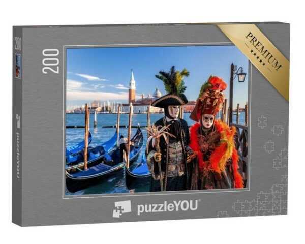 puzzleYOU Puzzle Karneval in Venedig, Italien, 200 Puzzleteile, puzzleYOU-Kollektionen Venedig