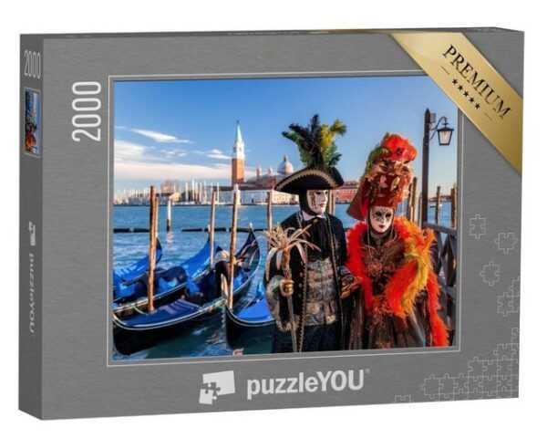 puzzleYOU Puzzle Karneval in Venedig, Italien, 2000 Puzzleteile, puzzleYOU-Kollektionen Venedig