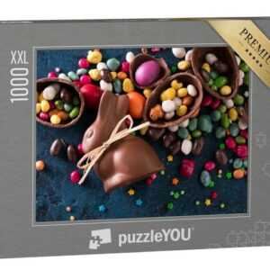 puzzleYOU Puzzle Köstliche Süßigkeiten zu Ostern, 1000 Puzzleteile, puzzleYOU-Kollektionen Festtage