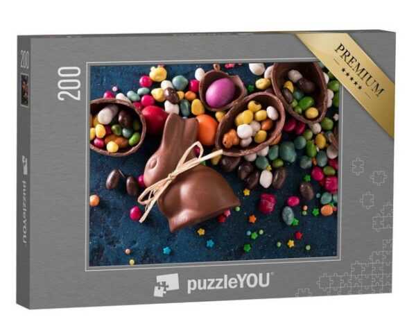 puzzleYOU Puzzle Köstliche Süßigkeiten zu Ostern, 200 Puzzleteile, puzzleYOU-Kollektionen Festtage