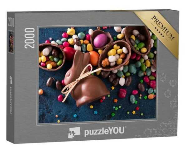 puzzleYOU Puzzle Köstliche Süßigkeiten zu Ostern, 2000 Puzzleteile, puzzleYOU-Kollektionen Festtage