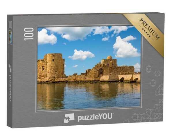 puzzleYOU Puzzle Kreuzfahrer Seeburg Sidon Saida im Südlibanon, 100 Puzzleteile, puzzleYOU-Kollektionen Naher Osten