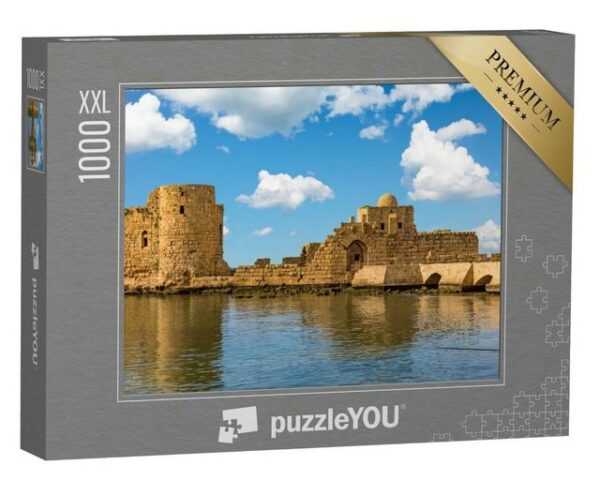 puzzleYOU Puzzle Kreuzfahrer Seeburg Sidon Saida im Südlibanon, 1000 Puzzleteile, puzzleYOU-Kollektionen Naher Osten