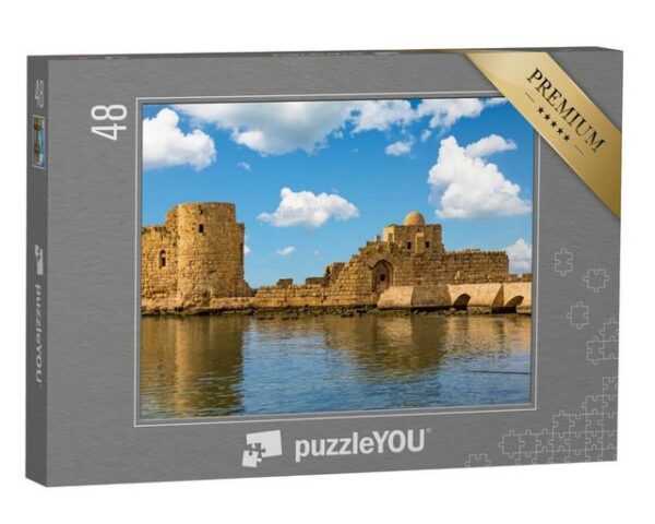 puzzleYOU Puzzle Kreuzfahrer Seeburg Sidon Saida im Südlibanon, 48 Puzzleteile, puzzleYOU-Kollektionen Naher Osten