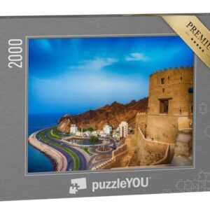 puzzleYOU Puzzle Landkarte der Mutrah Corniche in Muscat, Oman, 2000 Puzzleteile, puzzleYOU-Kollektionen Naher Osten
