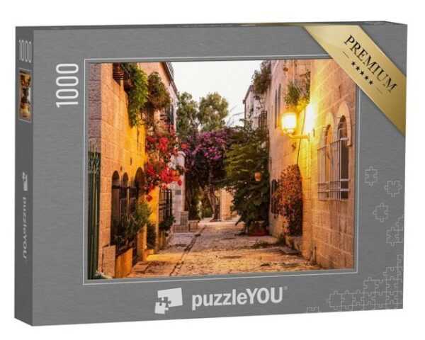 puzzleYOU Puzzle Mishkenot Shaananim, Stadtteil von Jerusalem, 1000 Puzzleteile, puzzleYOU-Kollektionen Naher Osten