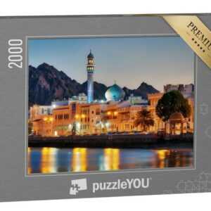 puzzleYOU Puzzle Muttrah Corniche, Muscat, Oman, 2000 Puzzleteile, puzzleYOU-Kollektionen Naher Osten