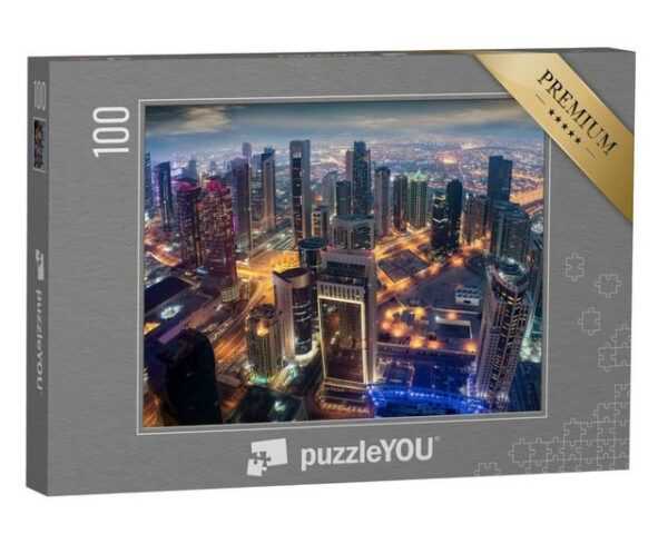 puzzleYOU Puzzle Stadtzentrum von Doha, Katar, 100 Puzzleteile, puzzleYOU-Kollektionen Naher Osten