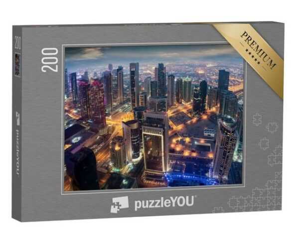 puzzleYOU Puzzle Stadtzentrum von Doha, Katar, 200 Puzzleteile, puzzleYOU-Kollektionen Naher Osten