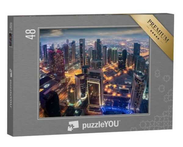 puzzleYOU Puzzle Stadtzentrum von Doha, Katar, 48 Puzzleteile, puzzleYOU-Kollektionen Naher Osten