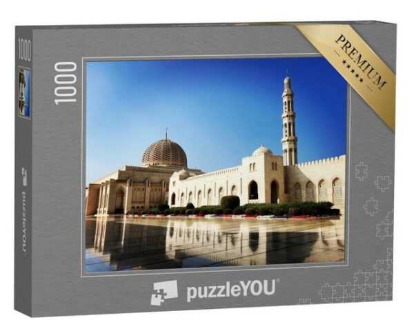puzzleYOU Puzzle Sultan Qaboos Grand Mosque, Muscat Oman, 1000 Puzzleteile, puzzleYOU-Kollektionen Naher Osten
