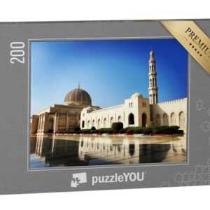 puzzleYOU Puzzle Sultan Qaboos Grand Mosque, Muscat Oman, 200 Puzzleteile, puzzleYOU-Kollektionen Naher Osten