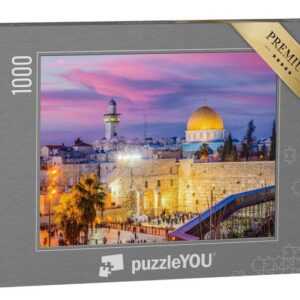 puzzleYOU Puzzle Westmauer mit Felsendom, Jerusalem, Isreal, 1000 Puzzleteile, puzzleYOU-Kollektionen Christentum, Naher Osten