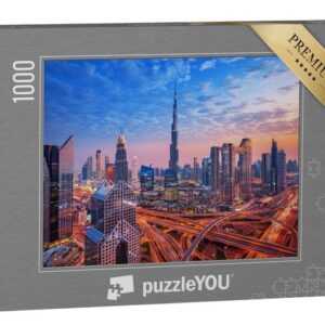 puzzleYOU Puzzle Zentrum von Dubai, Vereinigte Arabische Emirate, 1000 Puzzleteile, puzzleYOU-Kollektionen Naher Osten