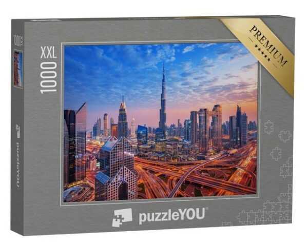puzzleYOU Puzzle Zentrum von Dubai, Vereinigte Arabische Emirate, 1000 Puzzleteile, puzzleYOU-Kollektionen Naher Osten