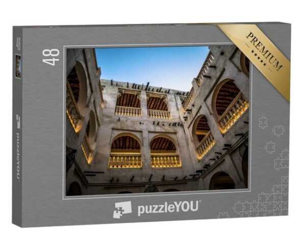 puzzleYOU Puzzle traditionelles Gebäude, 48 Puzzleteile, puzzleYOU-Kollektionen Naher Osten