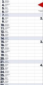 Streifenplaner  Familienplaner  Büroplaner 2025