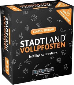 DENKRIESEN - STADT LAND VOLLPFOSTEN® - Das Kartenspiel - CLASSIC EDITION "Intelligenz ist relativ"