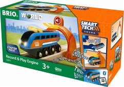 BRIO World 33971 Smart Tech Sound Lok mit Aufnahmefunktion - Elektrischer Zug mit Tunnel