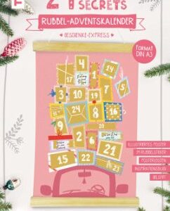 24 X-MAS SECRETS - Rubbel-Adventskalender - Geschenke-Express