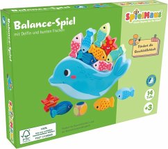 SpielMaus Holz Balance Spiel Delfin