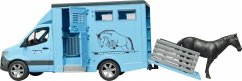 Bruder 02674 Matchbox Sprinter Tiertransporter mit 1 Pferd