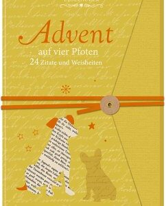 Briefbuch Advent auf vier Pfoten - 24 Zitate und Weisheiten