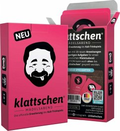 DENKRIESEN - klattschen® - Mädelsabend - SPIELKARTENKARTON "Das wahrscheinlich beste Trinkspiel aller Zeiten"