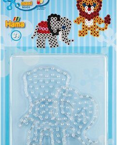 Hama 8107 - Maxi Stiftplatten 2er Set Löwe und Elefant