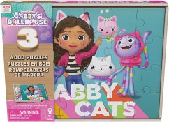 CGI Gabbys Dollhouse Holzpuzzle 3er Set