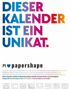 PaperShape - Dieser Kalender ist ein Unikat - Immerwährender Kalender