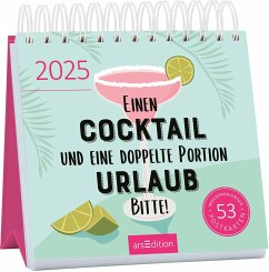 Postkartenkalender Einen Cocktail und eine doppelte Portion Urlaub