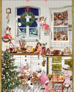 Zettel-Adventskalender - Nostalgische Weihnachtsbäckerei