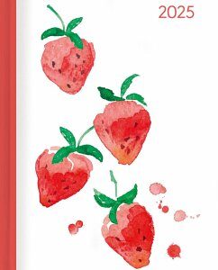 Mini-Buchkalender Style Fruits 2025 - Taschen-Kalender A6 - Dschungel - Day By Day - 352 Seiten - Notiz-Buch - Alpha Edition