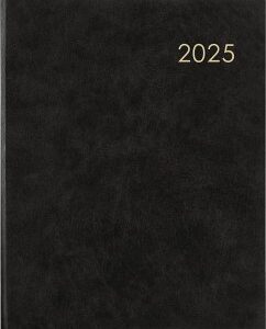 Wochenbuch anthrazit 2025 - Bürokalender 21x26