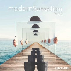 Modern Surrealism 2025 - Wand-Kalender - Broschüren-Kalender - 30x30- 30x60 geöffnet