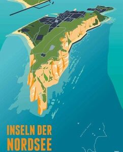 Marmota: Inseln der Nordsee 2025 - Wandkalender - Inselkarten - Hochformat A3 29