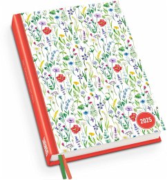 Lovely Flowers Taschenkalender 2025 - Blumen-Design - Terminplaner mit Wochenkalendarium - Format 11