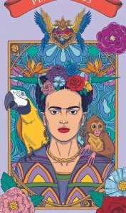 Frida Kahlo 2025 - Planer mit variabler Spaltenzahl - Florales Design - Format 22 x 49